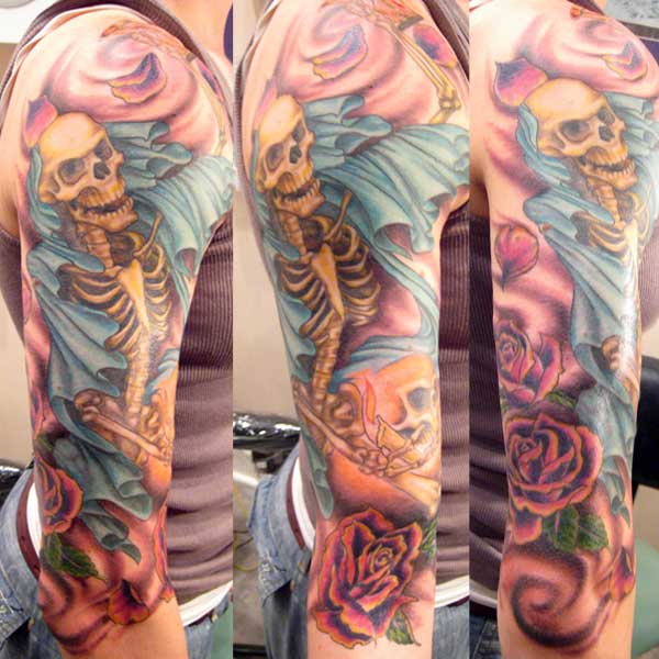 Carla Hopkins - Skull Roses