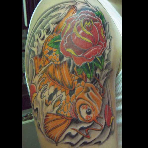 Clay Willoughby - Orange Koi Rose